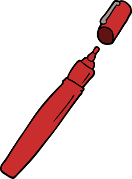 cartoon doodle pen png