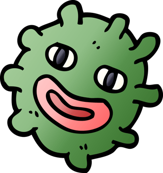 cartoon doodle funny germ png