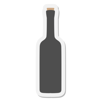 wine bottle sticker png