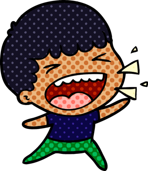 cartoon laughing man png