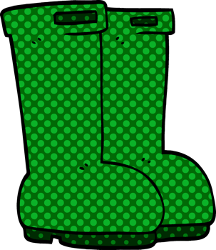 cartoon doodle wellingtons png