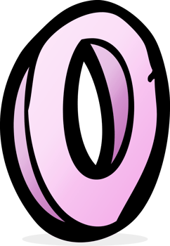 cartoon letter O png