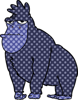 cartoon gorilla drawing png
