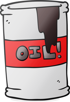 hand drawn cartoon oil drum png