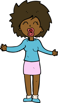 cartoon loud woman png