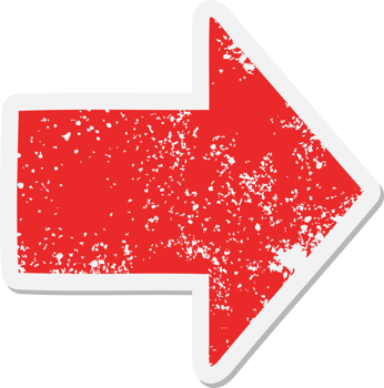 pointing arrow cartoon grunge sticker png