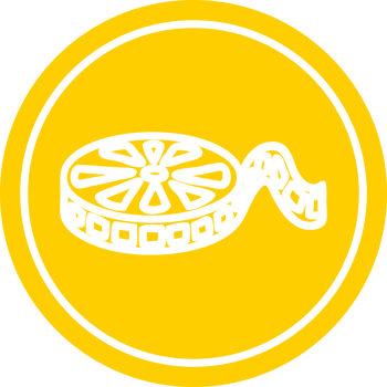 movie film reel circular icon symbol png