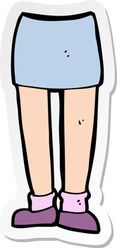 sticker of a cartoon legs png