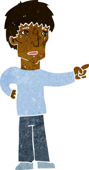 cartoon pointing man png