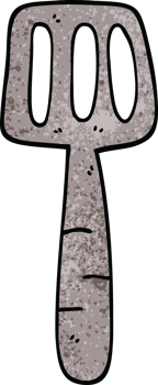 cartoon doodle food spatula png