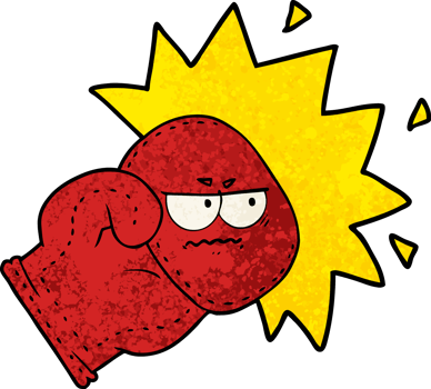 cartoon boxing glove png