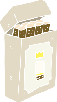 cartoon doodle pack of cigarettes png
