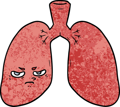 cartoon angry lungs png