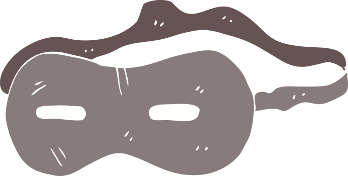 flat color illustration of mask png