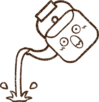 Pouring Kettle Charcoal Drawing png