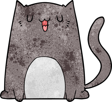 funny cartoon cat png