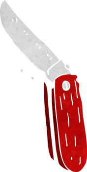 cartoon folding knife png