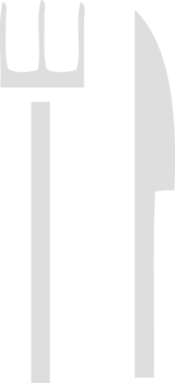 flat color retro cartoon of a knife and fork png