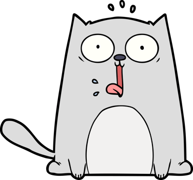 funny cartoon cat png