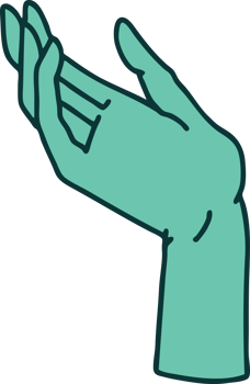 iconic tattoo style image of a hand png