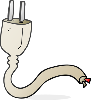 hand drawn cartoon electrical plug png