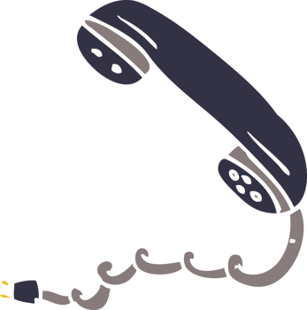 cartoon doodle phone handset png