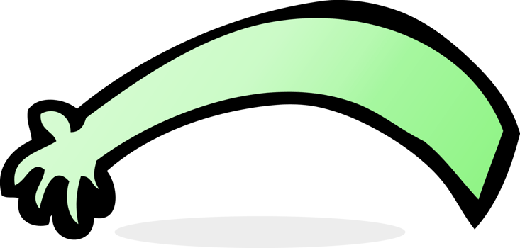 cartoon alien arm png