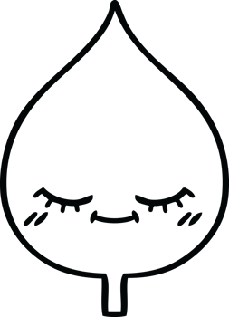 line drawing cartoon of a expressional leaf png