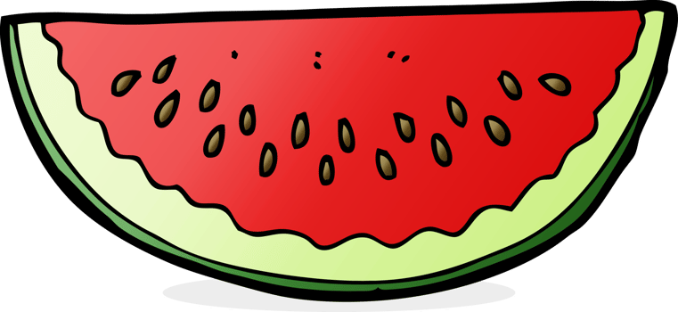 cartoon watermelon slice png