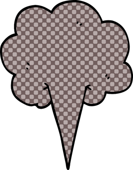cartoon doodle whooshing cloud png