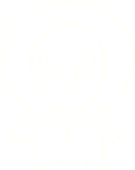 Cute Alien Chalk Drawing png