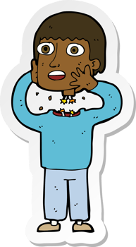 sticker of a cartoon secret robot png