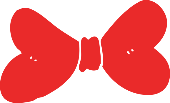 flat color style cartoon bow tie png