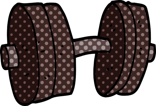 cartoon doodle weights png
