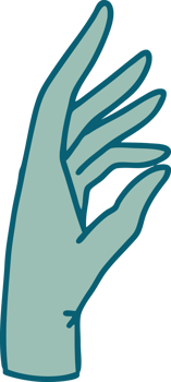 iconic tattoo style image of a hand png