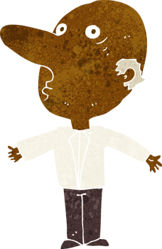 cartoon confused middle aged man png