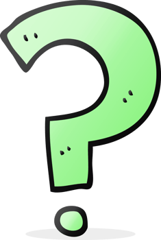 hand drawn cartoon question mark png