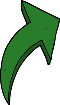 cartoon pointing arrow png