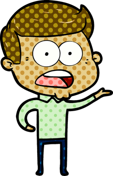 cartoon shocked man png