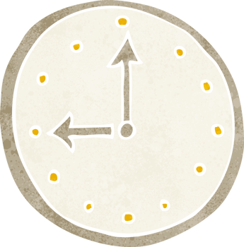 cartoon clock symbol png
