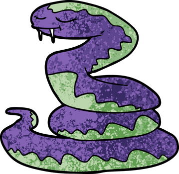cartoon snake drawing png