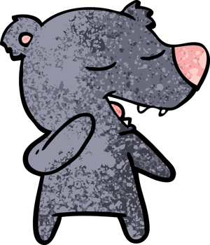cartoon bear drawing png