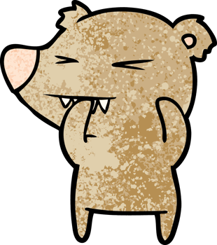 angry bear cartoon png