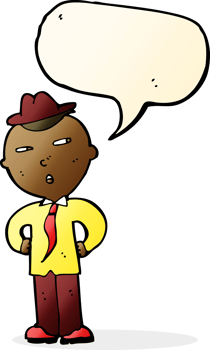 cartoon man wearing hat with speech bubble png