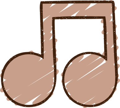 Music Notes Chalk Drawing png