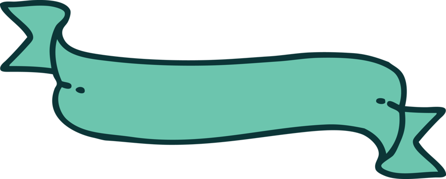 iconic tattoo style image of a banner png