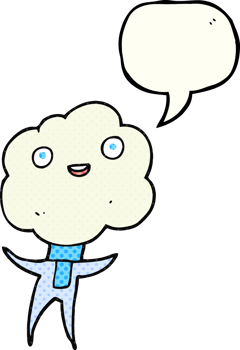 cute cloud head creature png
