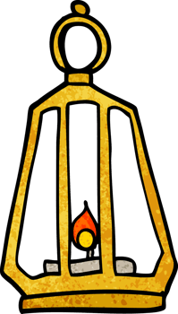 cartoon doodle lamp png