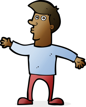 cartoon worried man png