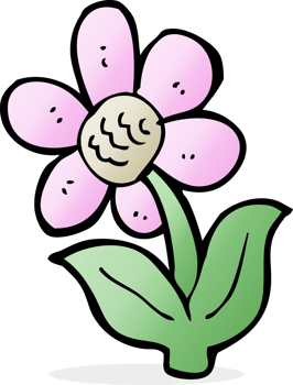 cartoon flower drawing png